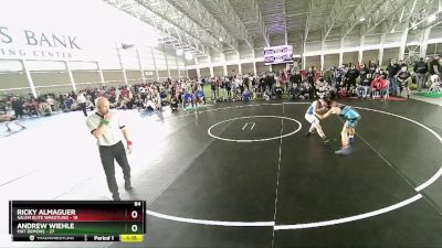 84 lbs Semis & Wb (16 Team) - Andrew Wiehle, Mat Demons vs Ricky Almaguer, Salem Elite Wrestling