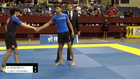 Gene Harold Bills IV vs Jorge Luiz F. Fernandes 2024 Pan IBJJF Jiu-Jitsu No-Gi Championship