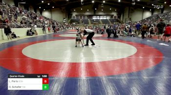 45 lbs Quarterfinal - Landon Paris, Icon Wrestling vs Dominic Schafer, The Storm Wrestling Center