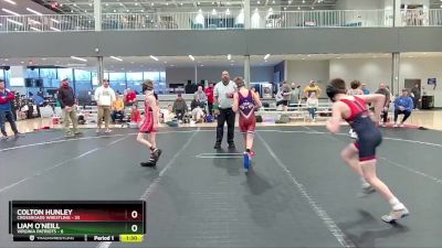 80 lbs Semis & 1st Wrestleback (8 Team) - Liam O`Neill, Virginia Patriots vs Colton Hunley, Crossroads Wrestling