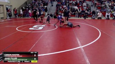 117 lbs Semifinal - Carson Masten, Punisher Wrestling Company vs James Fuller, Anacortes Hawkeyes Wrestling Club