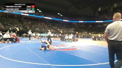 120 Class 1 lbs Champ. Round 1 - Brayden Sullard, Lawson vs Brayden Ortiz, Lone Jack