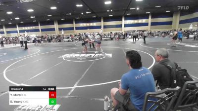 130 lbs Consi Of 4 - Yalitzi Muro, Dub Wrestling vs Braylynn Young, AATC (All American TC)