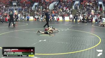 55 lbs Cons. Round 2 - Sir Michael Johnson, Michigan Center Young Cardinals vs Cooper Griffith, FA Warrior WC