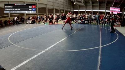 126 lbs Cons. Round 3 - CJ Lopez, California vs Connor Wolfley, Nevada