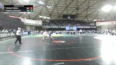 Girls 2A 135 lbs Cons. Round 4 - Teagan Trenda, Hockinson (Girls) vs Isabella Delgado, Foss (Girls)