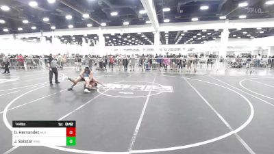 144 lbs Consi Of 8 #1 - Deegan Hernandez, MLK Wolves vs Jerome Salazar, Kingdom WC