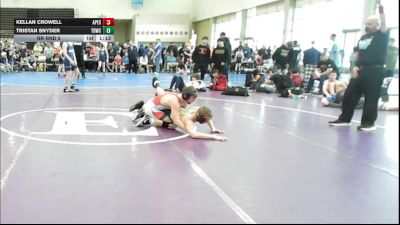 131 lbs Rr Rnd 5 - Kellan Crowell, Apex - MSE vs Tristan Snyder, TDWC Maniacs - MSE