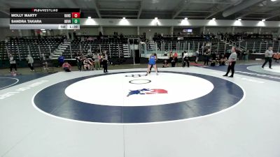 207 lbs Semis - Sandra Takara, Omaha Buena Vista High School Wrestling vs Molly Marty, Kansas