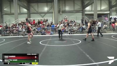 130 lbs Cons. Round 1 - Max Harris, Maize vs Braytin Hake, Con-Kids