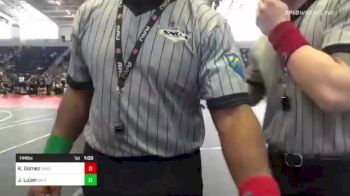 144 lbs Consi Of 8 #1 - Kaleb Gomez, Bagdad Copperhead WC vs James Lujan, Safford WC