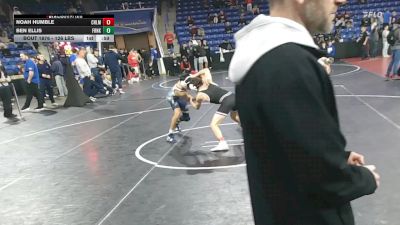 126 lbs Consi Of 16 #1 - Noah Humble, Chelmsford vs Ben Ellis, Franklin