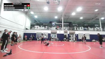 115 lbs Quarterfinal - Willie Hayes, Journeymen Wrestling Red - HSC vs Linkin Backus, Homegrown White - HSC