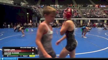 110 lbs Quarterfinal - Xavier Luna, Ironhawk Wrestling Academy vs Weston Alsaker, Team Nazar