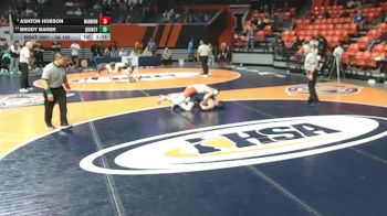 3A 150 lbs Champ. Round 1 - Ashton Hobson, Aurora (Marmion Academy) vs Brody Baker, Quincy (Sr.)