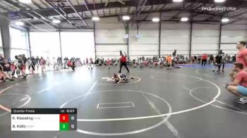 52 lbs Quarterfinal - Korbin Kiessling, Revival Orange vs Braxton Holtz, Ohio Rampage