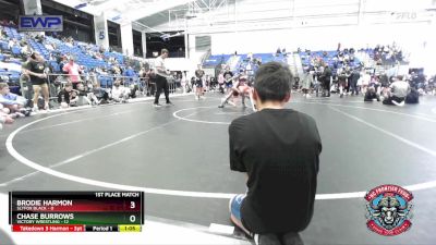 80 lbs Placement (4 Team) - Brodie Harmon, Slyfox Black vs Chase Burrows, Victory Wrestling