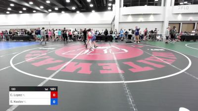 130 lbs Rr Rnd 1 - Christopher Lopez, Fl vs Spartan Koslov, Fl