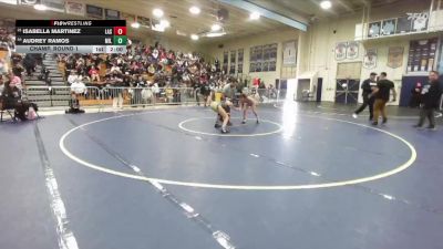 100 lbs Champ. Round 1 - Isabella Martinez, La Serna vs Audrey Ramos, Millikan