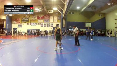 113 lbs Champ. Round 1 - Christian Vasquez, Pioneer vs Jaiden Purewal, Irvine