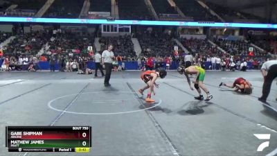 110 lbs Cons. Round 1 - Gabe Shipman, Abilene vs Mathew James, Pratt