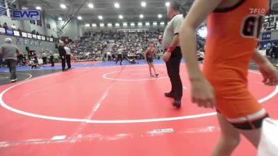 64 lbs Consi Of 4 - Jorgen Trudell, Pottsville Apache Youth Wrestling vs James Hungate, Gravette Wrestling Club