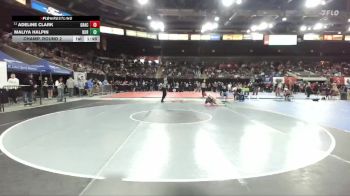 100 lbs Champ. Round 2 - Adeline Clark, Grace vs Maliya Halpin, Borah