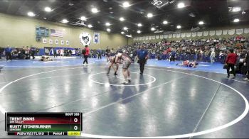 157 lbs Champ. Round 1 - Rusty Stoneburner, Lemoore vs Trent Binns, Simi Valley