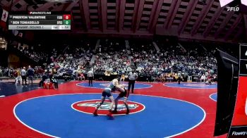 4A-126 lbs Champ. Round 1 - Preston Valentine, Flowery Branch vs Ben Tomasello, St Pius X School