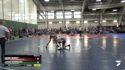 141 lbs Champ. Round 1 - James Rodriguez, Castleton University vs Aiden Hebert, Trinity College (Connecticut)