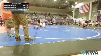 46 lbs Rr Rnd 4 - Jackson Tackett, Morris Wrestling Association vs Bradley Francis, Team Tulsa Wrestling Club