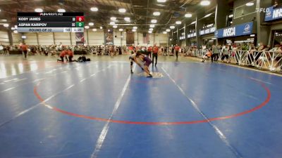 154 lbs Round Of 32 - Kody James, IN vs Aspan Karipov, SC