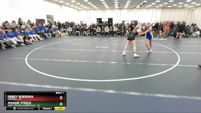 155 lbs Round 1 (3 Team) - Maggie Steele, Saint Michael/Albertville vs Abbey Boersma, Minooka