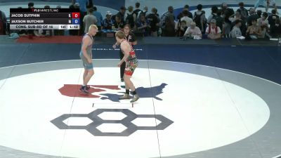 144 lbs Cons. Sub-rd Of 16 - Jacob Sutphin, Illinois vs Jaxson Butcher, Iowa