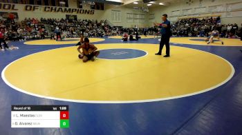 135 lbs Round Of 16 - Leo Maestas, Clovis West vs Damian Alvarez, Selma