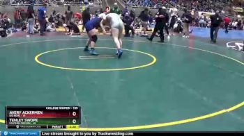 155 lbs Round 4 - Tenley Swope, Eastern Oregon vs Avery Ackermen, Big Bend