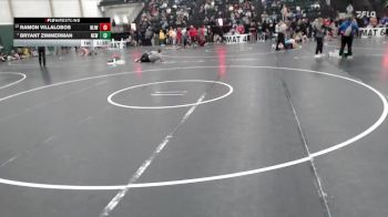 132 lbs Champ. Round 2 - Bryant Zimmerman, Nebraska Elite Wrestling vs Ramon Villalobos, Madison Junior Wrestling