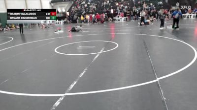 132 lbs Champ. Round 2 - Bryant Zimmerman, Nebraska Elite Wrestling vs Ramon Villalobos, Madison Junior Wrestling