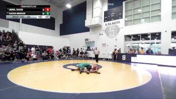 150 lbs Cons. Round 2 - Jibril Sood, Laguna Hills vs Gavin Meraw, Aliso Niguel