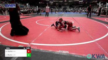 58 lbs Consi Of 8 #2 - Kyler Naifeh, Raw Wrestling Club vs Jaxton Myers, Cushing Tigers