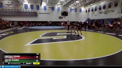 120 lbs Round 3 (10 Team) - Destin Soares, Mead vs Lincoln Young, Rock Springs