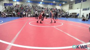 64-67 lbs Consolation - Conner Ryan, Gentry Youth Wrestling vs Kutter Means, Tahlequah Wrestling Club