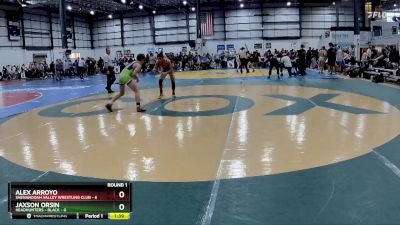 113 lbs Round 1 (3 Team) - Alex Arroyo, SHENANDOAH VALLEY WRESTLING CLUB vs Jaxson Orsin, HEADHUNTERS - BLACK