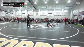 102 lbs Consi Of 16 #1 - Spencer Metcalf, WV vs Hercules Mihas, OH