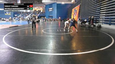 135 lbs Cons. Round 4 - Kinzley Sanchez, Canyon View vs Michelle Martsinovsky, Council Rock South