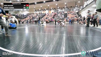 83 lbs Rr Rnd 1 - King Walker, Tulsa Blue T Panthers vs Brody Harris, Bartlesville Wrestling Club