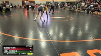 140 lbs Cons. Round 1 - Keira Richmond, Xavier, Cedar Rapids vs Tarriel White, Marion