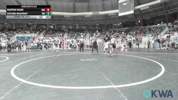49 lbs Consi Of 8 #1 - Easton Hans, Lions Wrestling Academy vs Cutler Gilstrap, Viking Wrestling Club