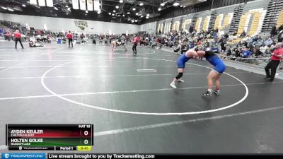 215 lbs Cons. Round 4 - Ayden Keuler, Chilton/Hilbert vs Holten Golke, Random Lake