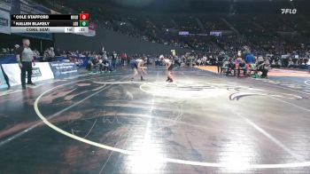 4A Boys 120 lbs Cons. Semi - Cole Stafford, Molalla Boys vs Kallen Blakely, La Grande Boys